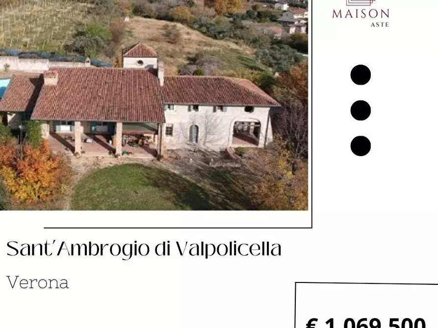 Immagine 1 di Villa in vendita  in Via Grola 37 a Sant'ambrogio Di Valpolicella