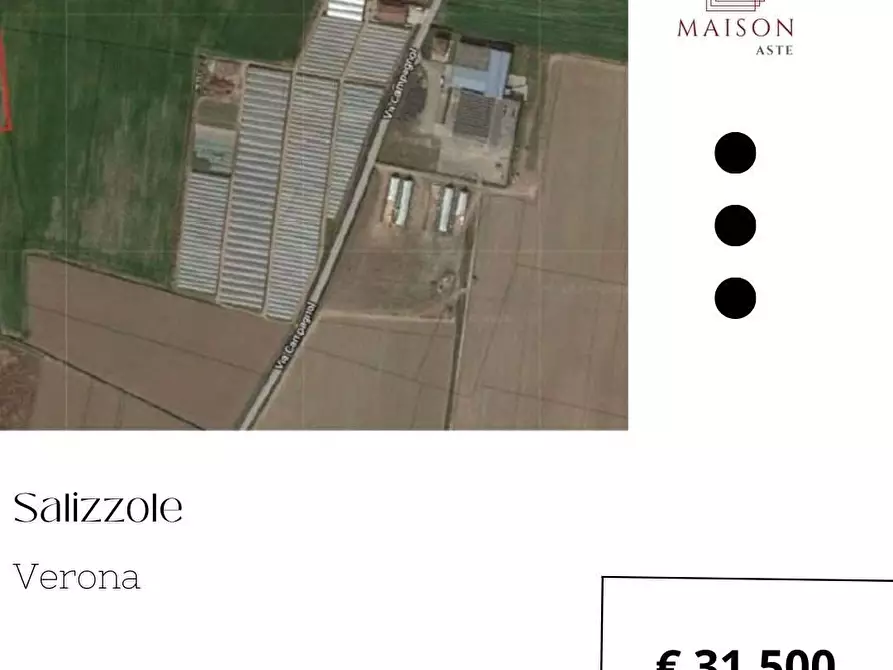 Immagine 1 di Terreno agricolo in vendita  in Via Campagnol snc a Salizzole