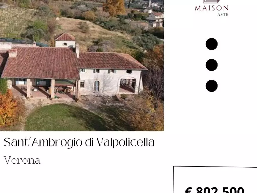 Immagine 1 di Villa in vendita  in Via Grola 37 a Sant'ambrogio Di Valpolicella