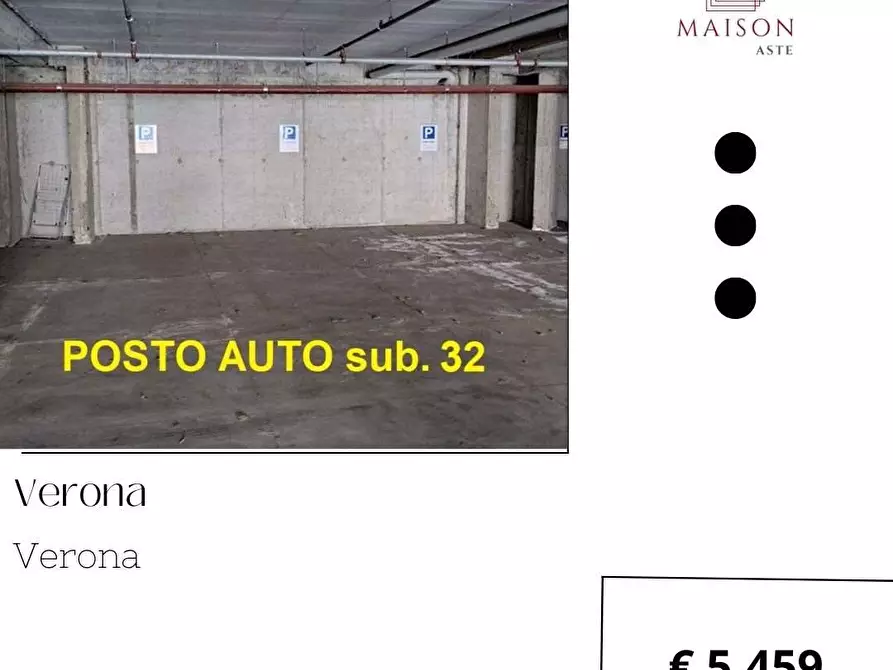Immagine 1 di Posto auto in vendita  in Via alberto dominutti 6 a Verona