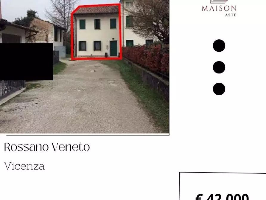 Immagine 1 di Porzione di casa in vendita  in Via Roma  139 a Rossano Veneto