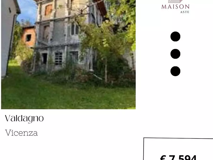 Immagine 1 di Porzione di casa in vendita  a Valdagno