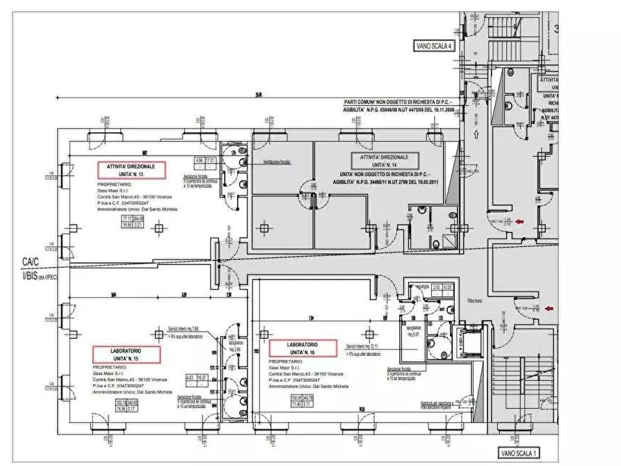 Immagine 12 di Ufficio in vendita  in Via Vecchia Ferriera  57 a Vicenza