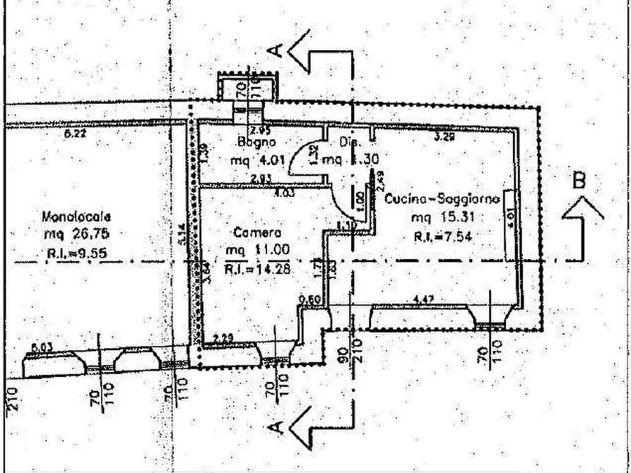 Immagine 44 di Porzione di casa in vendita  in Località Burgagnani a Badia Calavena