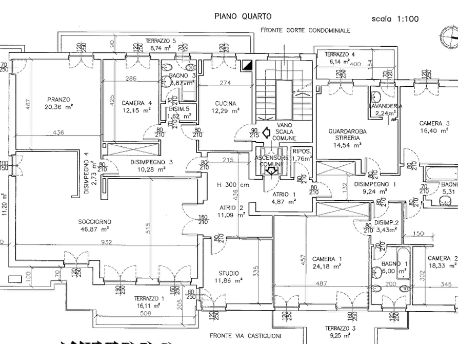 Immagine 11 di Appartamento in vendita  in Via G. Castiglioni a Busto Arsizio
