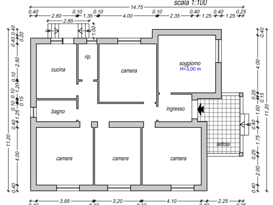 Immagine 16 di Villa in vendita  in Viale Maria  a Fiumicino