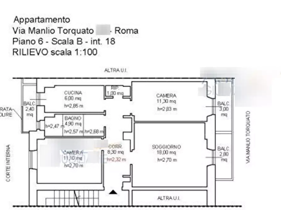 Immagine 22 di Appartamento in vendita  in Via Manlio Torquato a Roma