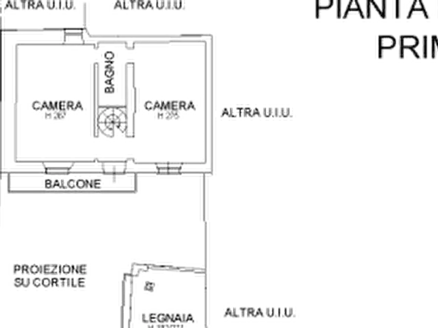 Immagine 9 di Porzione di casa in vendita  in Via Madre Chiara Ricci  a Castelspina