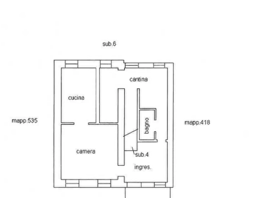 Immagine 14 di Porzione di casa in vendita  in Vicolo dello Sport a Alfiano Natta