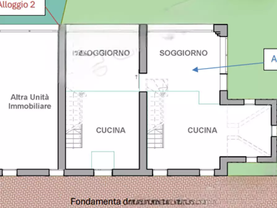 Immagine 10 di Casa indipendente in vendita  in Fondamenta Borgognoni a Venezia