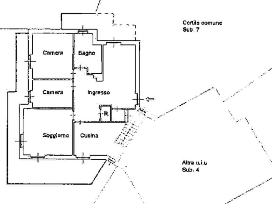 Immagine 25 di Porzione di casa in vendita  in Via Giordano Bruno a Chieri
