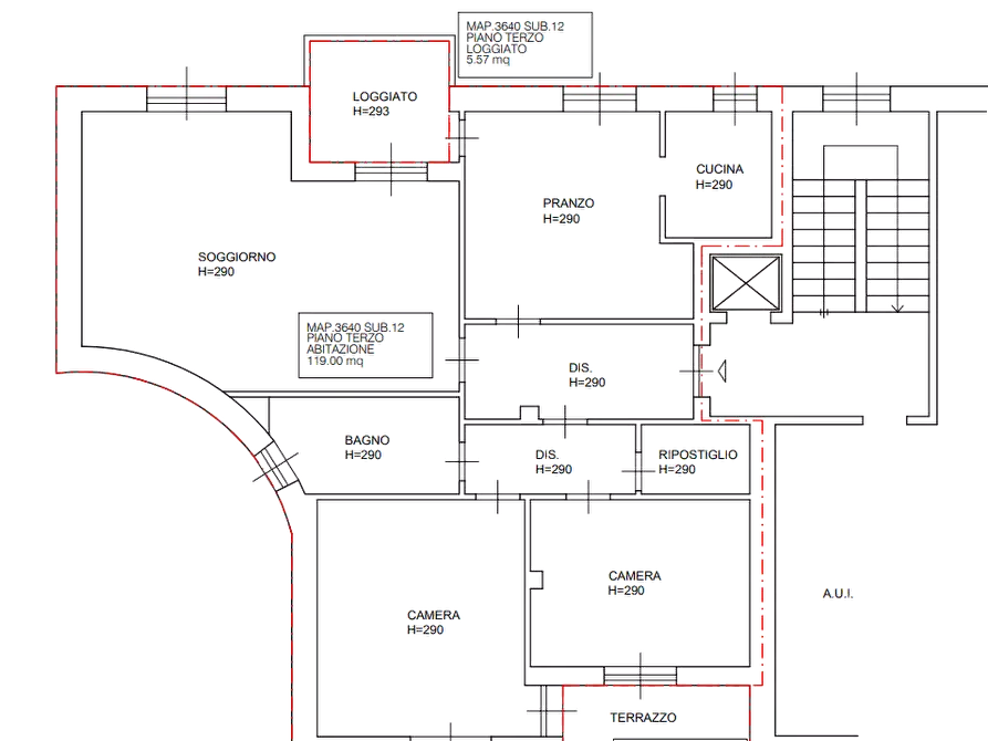 Immagine 22 di Appartamento in vendita  in Via Bergamo a Canonica D'adda