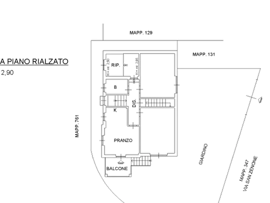 Immagine 23 di Villetta a schiera in vendita  in Via Vittorio Emanuele a Valera Fratta