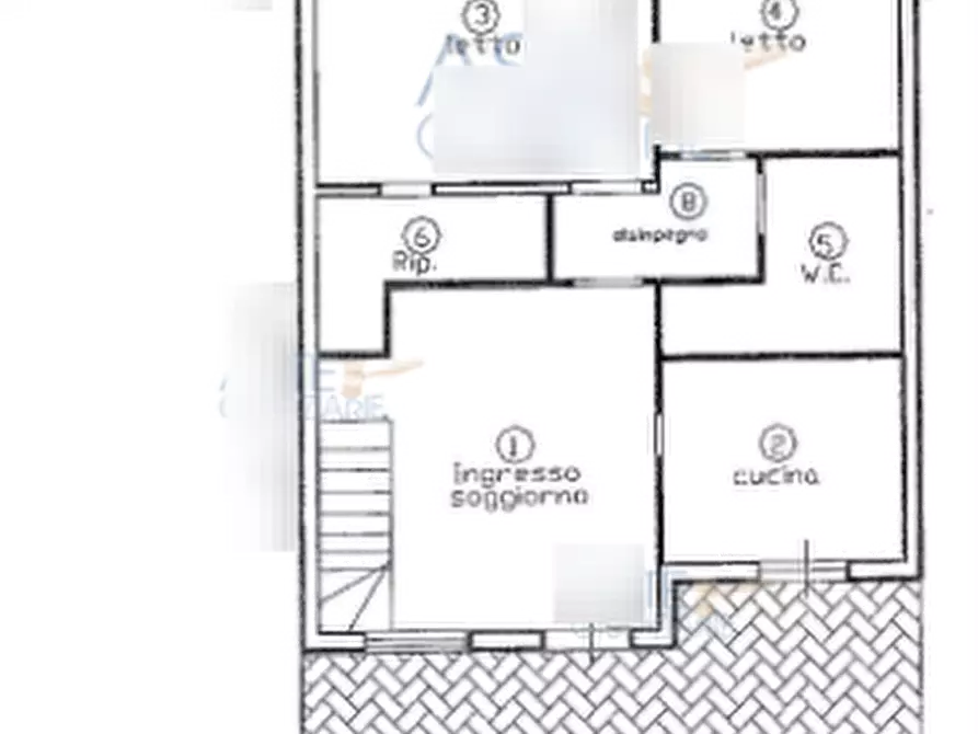 Immagine 30 di Porzione di casa in vendita  in Via Pavia a Ardea