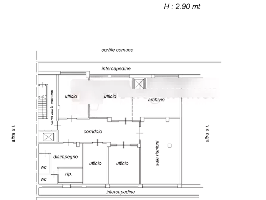 Immagine 12 di Ufficio in vendita  in Corso Carlo e Nello Rosselli a Torino