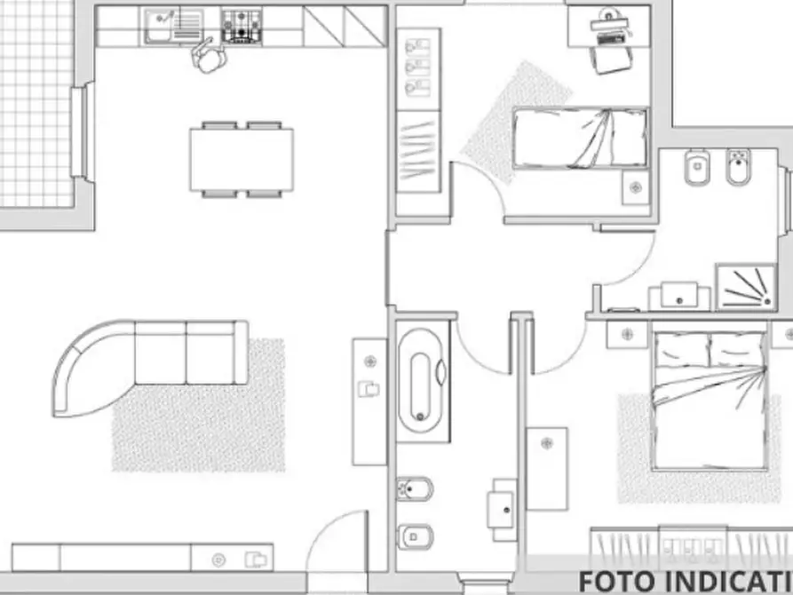 Immagine 9 di Appartamento in vendita  in Strada della Romagna a Gradara