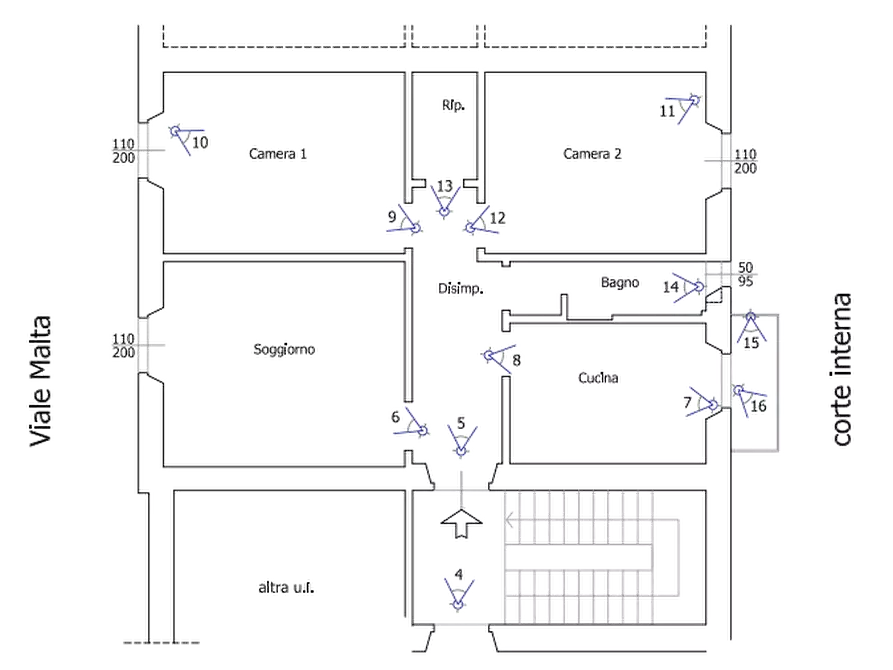 Immagine 22 di Appartamento in vendita  in Via Malta a Firenze