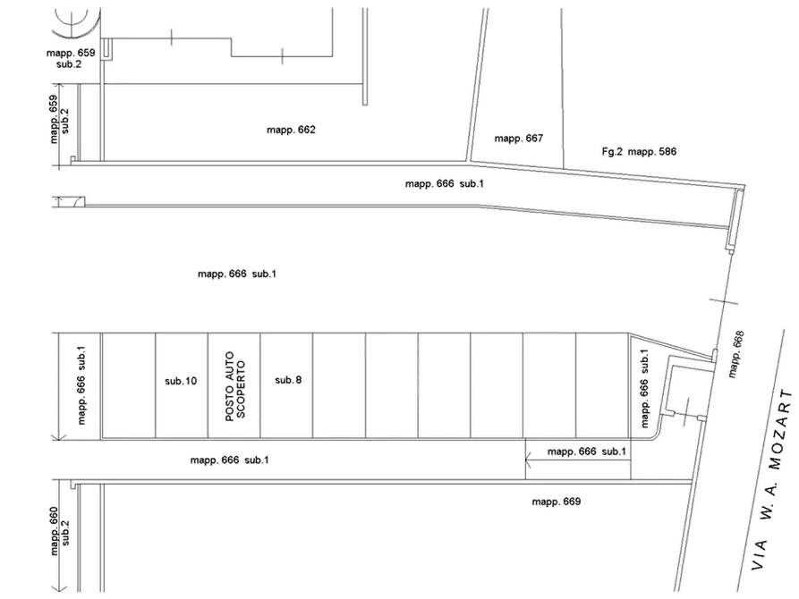 Immagine 3 di Posto auto in vendita  in Via Mozart Wolfgang Amadeus a Liscate