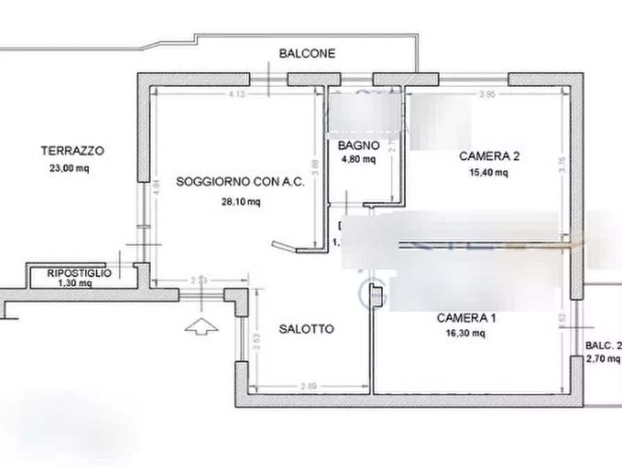 Immagine 2 di Appartamento in vendita  in Via Anchise a Roma