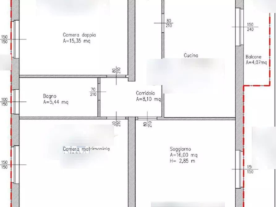 Immagine 9 di Appartamento in vendita  in Via L. Gigli a Rovato