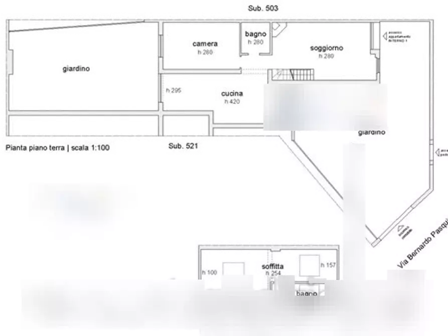 Immagine 11 di Porzione di casa in vendita  in Via Bernardo Pasquini a Roma