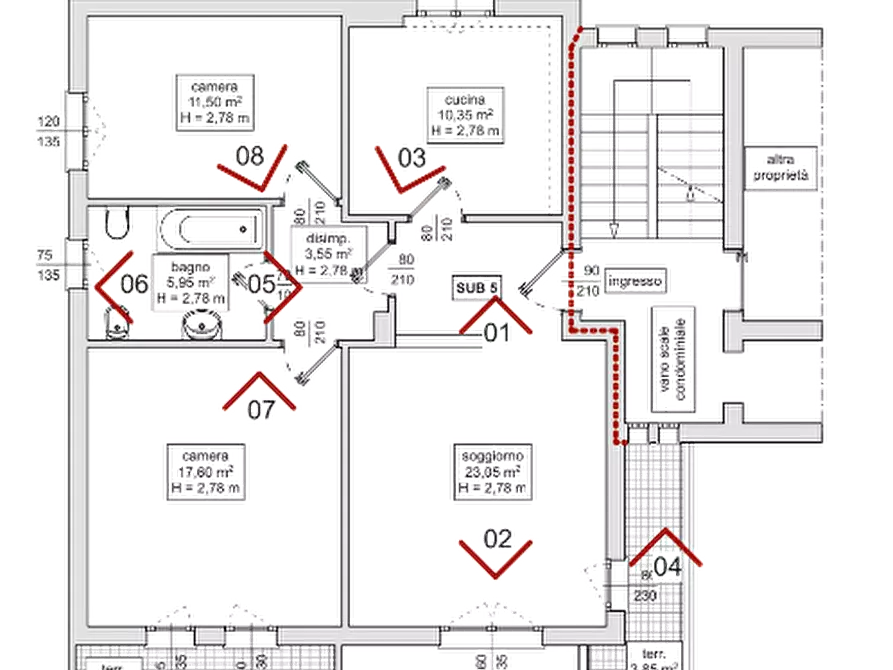 Immagine 17 di Appartamento in vendita  in Via Asiago a Trevignano