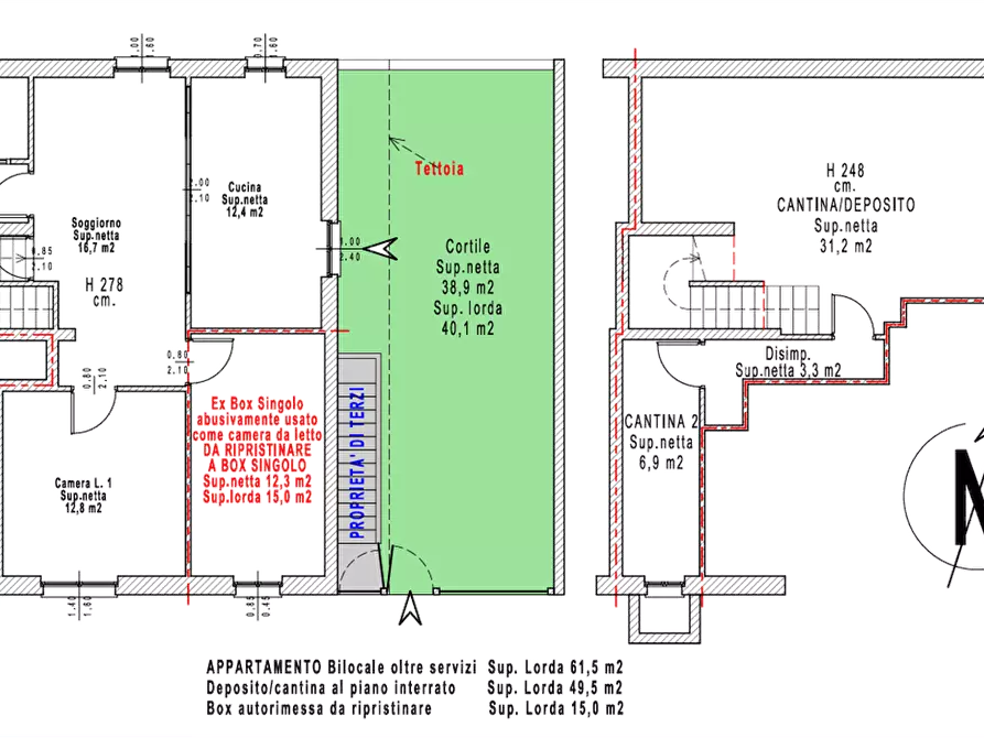 Immagine 12 di Appartamento in vendita  in Via Sant'Ambrogio a Paderno Dugnano