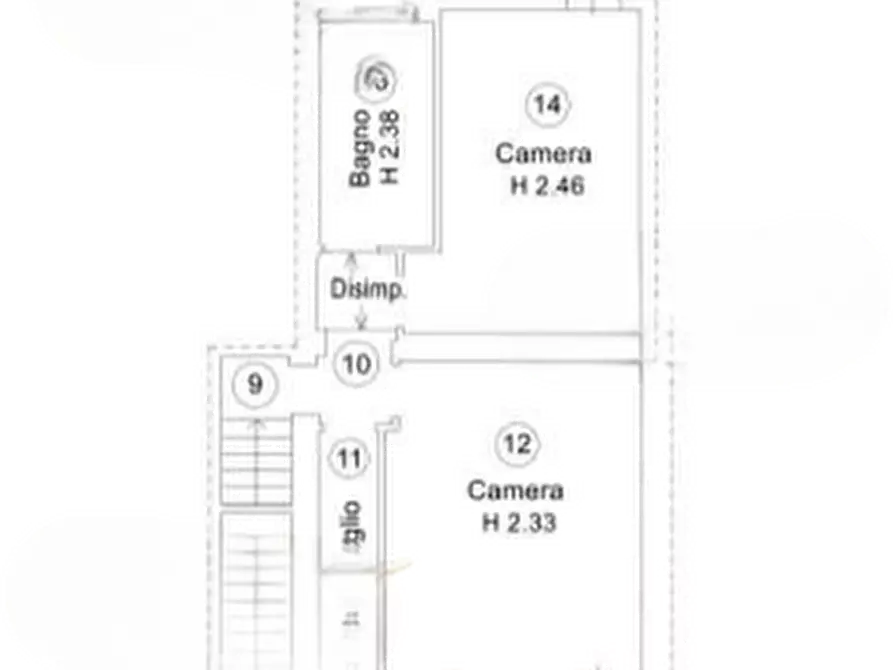 Immagine 13 di Porzione di casa in vendita  in Borgata Calcini a Refrancore