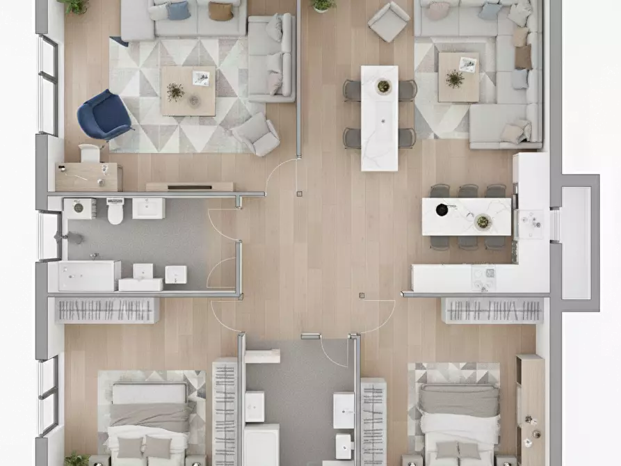 Immagine 3 di Appartamento in affitto  in Via Roma a Guidonia Montecelio