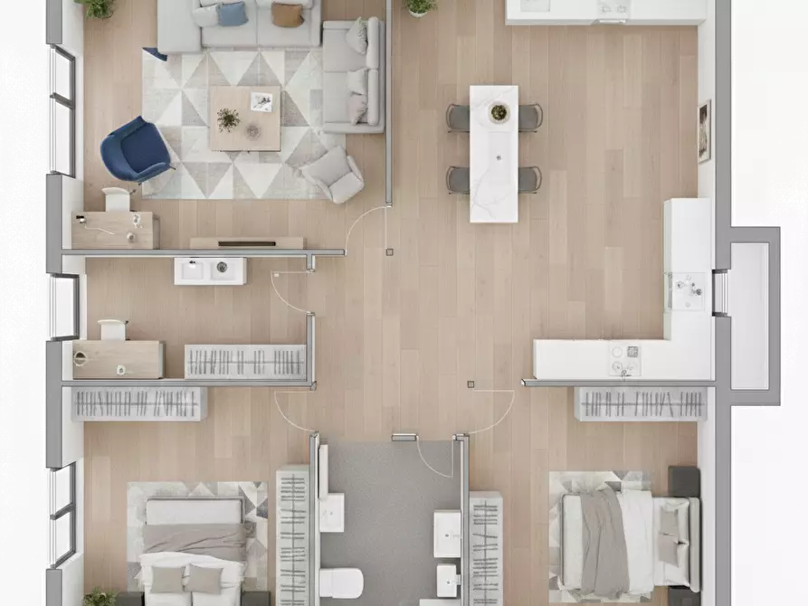 Immagine 17 di Appartamento in vendita  in Via Alta Italia a Moncalieri