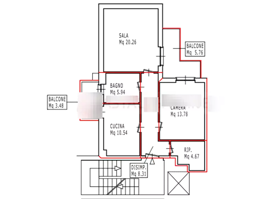Immagine 20 di Appartamento in vendita  in Via Goito a Robbio