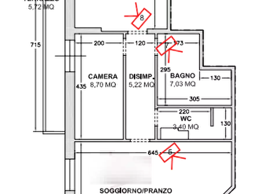 Immagine 6 di Appartamento in vendita  in Via V Luglio a Gualdo Tadino