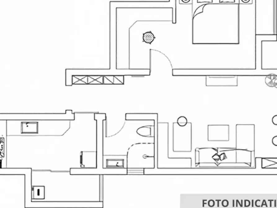 Immagine 24 di Porzione di casa in vendita  in Via Silvestri a Roma