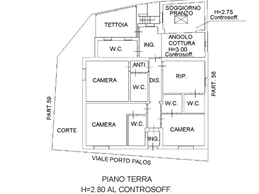 Immagine 14 di Porzione di casa in vendita  in via Porto Palos a Rimini