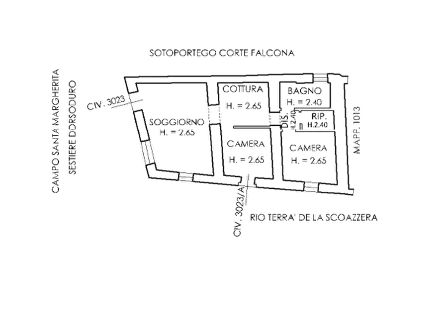 Immagine 11 di Appartamento in vendita  in Sestiere Dorsoduro a Venezia