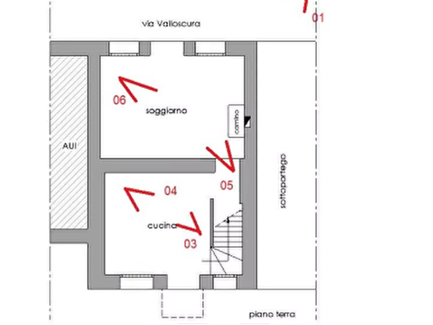 Immagine 5 di Porzione di casa in vendita  in Via Valloscura  a Chiampo
