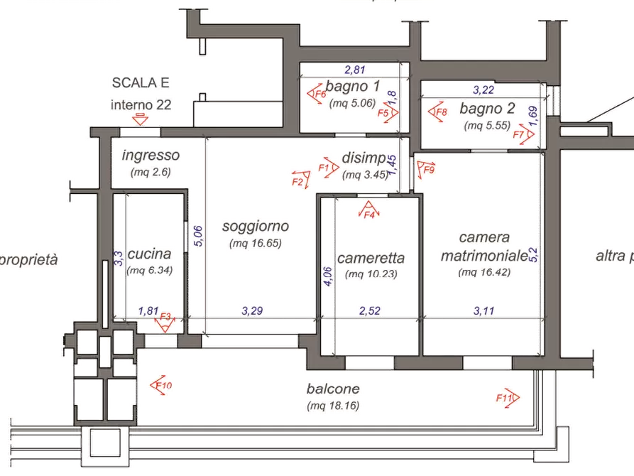 Immagine 10 di Appartamento in vendita  in Via del Perugino a Fiumicino