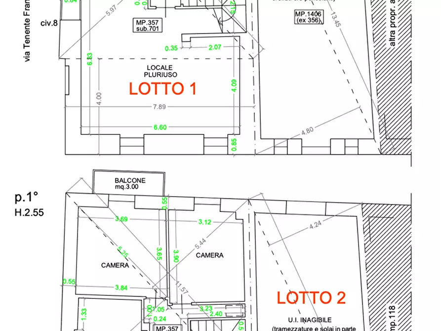 Immagine 18 di Porzione di casa in vendita  in Via Tenente Francesco Begnis a Valnegra