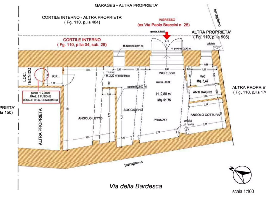 Immagine 6 di Appartamento in vendita  in Via della Bardesca a Terni