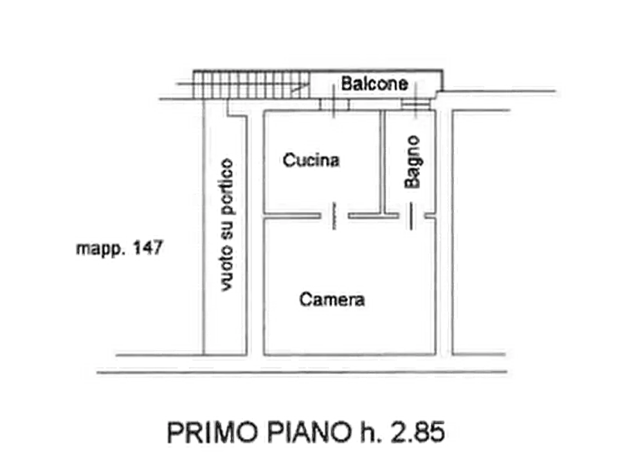 Immagine 3 di Porzione di casa in vendita  in Via S. Bernardo a Castel Rozzone
