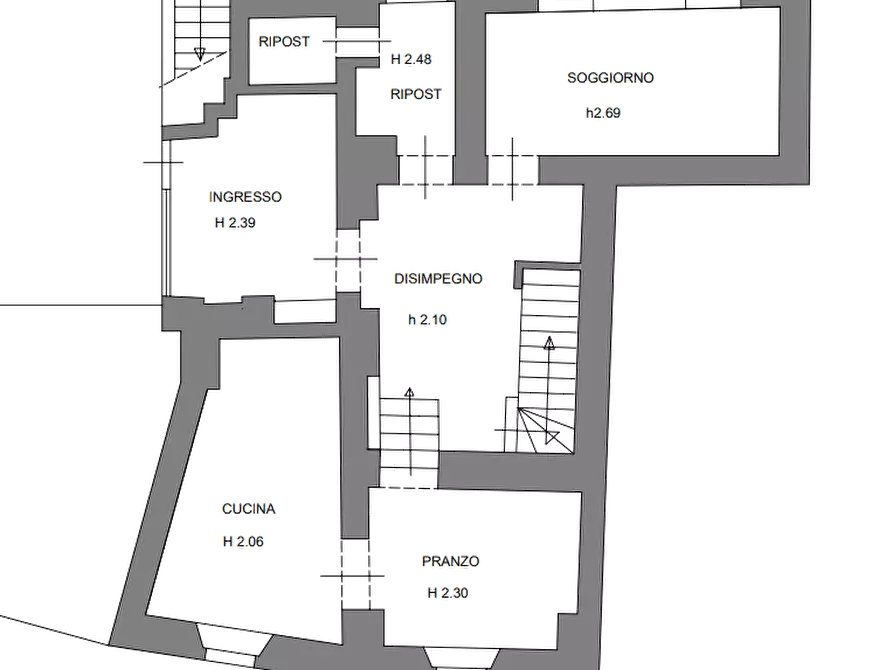 Immagine 31 di Porzione di casa in vendita  in  Via Ceria a Licciana Nardi