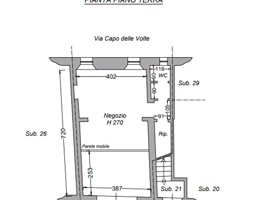 Immagine 10 di Negozio in vendita  in Via Ripagrande a Ferrara
