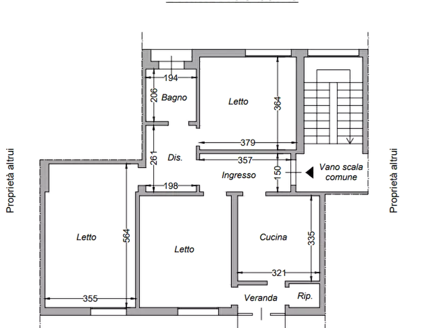 Immagine 3 di Appartamento in vendita  in Via Bentivoglio a Ferrara