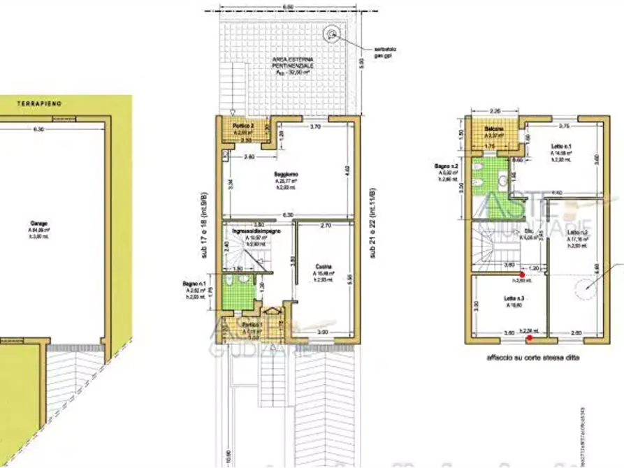 Immagine 18 di Villetta a schiera in vendita  in Via Cuneo a Mondragone