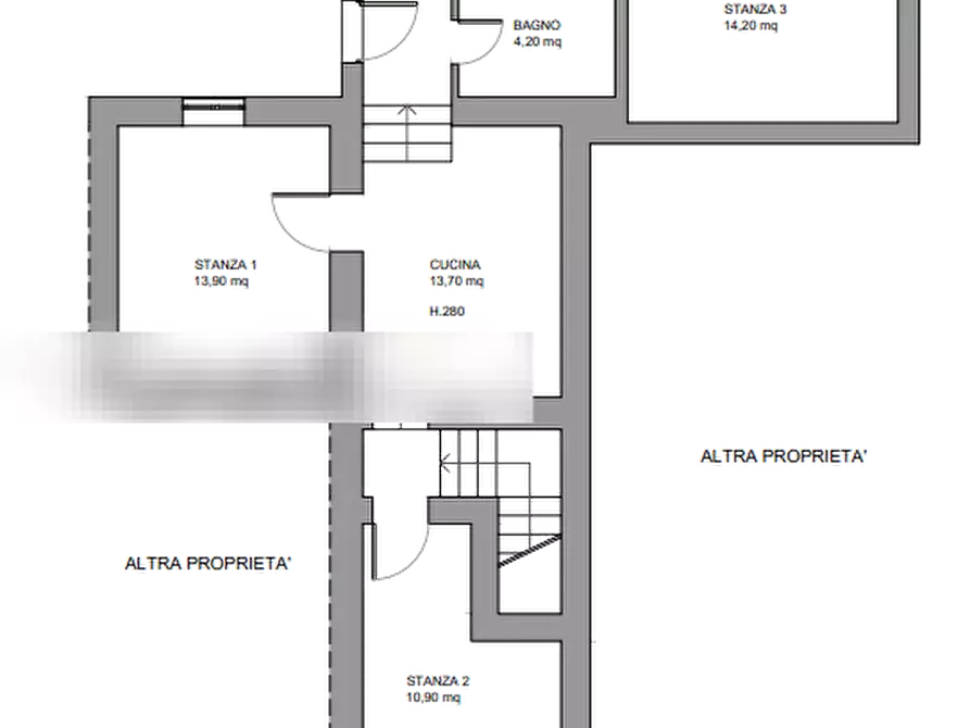 Immagine 8 di Porzione di casa in vendita  in Via Mieli a Galluccio