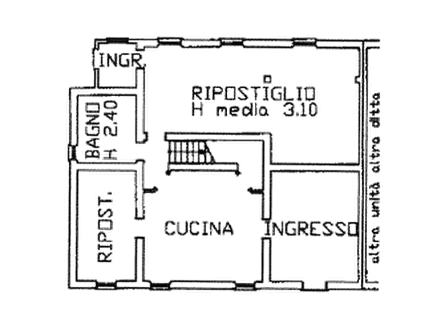 Immagine 11 di Porzione di casa in vendita  in Via Argine Vegri a Castelmassa