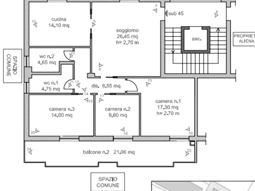 Immagine 26 di Appartamento in vendita  in Via Fausto Coppi a Orta Di Atella