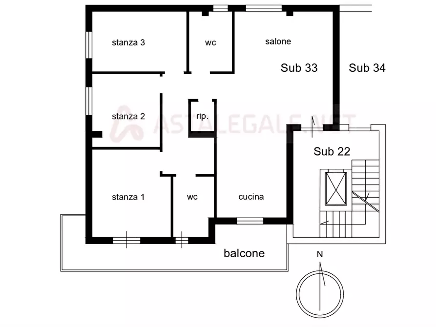 Immagine 14 di Appartamento in vendita  in Via Volturno a Villa Literno