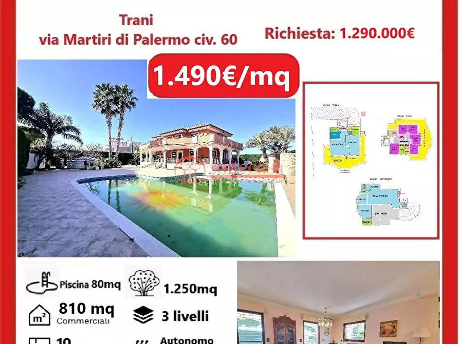 Immagine 3 di Villa in vendita  in Via Martiri di Palermo a Trani