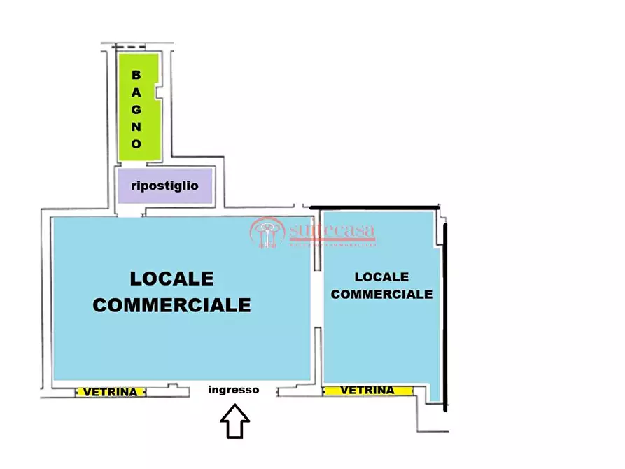 Immagine 2 di Negozio in vendita  in via Bari a Trani